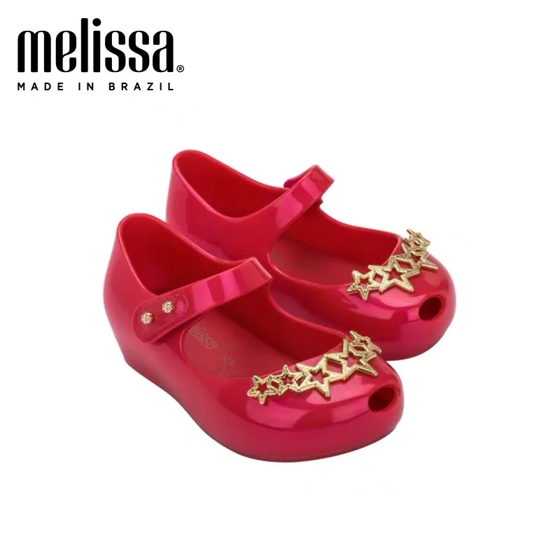 

Mini Melissa Baby Beach Non-slip Jelly Sandals 2021 New Melissa Star Jelly Shoes Girl Cute Sandals Princess Dance Toddler Shoes