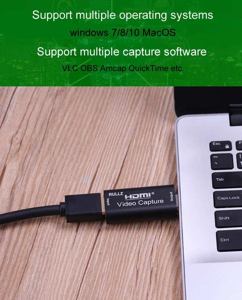 Rullz 4K USB 2 0 Аудио Видео карта захвата 1080P HDMI Камера PS4 игра плата сбора данных видео