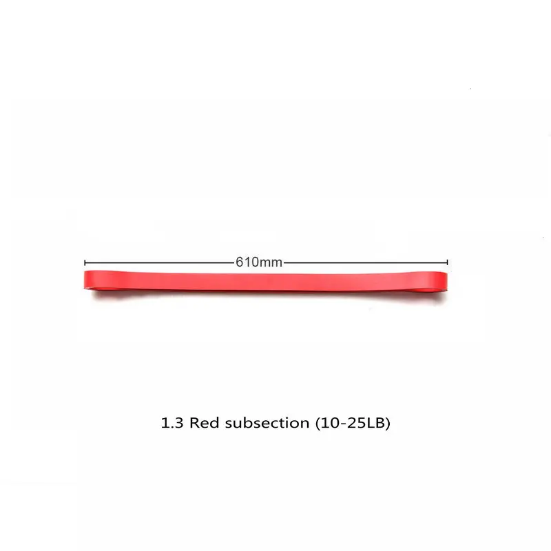 61x0.45x1.3cm Спортивная резиновая лента из натурального латекса, эластичная лента унисекс для йоги, тренировочный эластичный пояс, спортивное оборудование - Цвет: 61x0.45x1.3cm