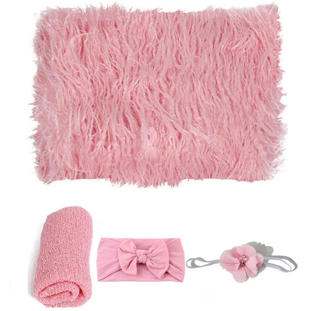 

5pcs Art Gift Acrylic Portable For Newborn Boy Girl Posing Headband Blanket Photo Prop Set Soft DIY Craft Home Decor