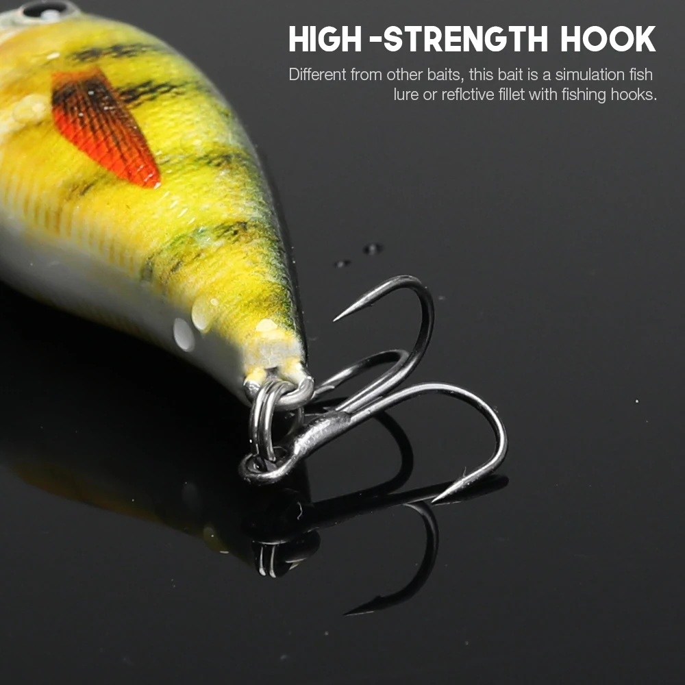 VTAVTA 1 PC Fishing Lure Crankbait Plastic lure Minnow Wobbler 6.34g 5cm artificial fishing lure Lifelike hard lure bait
