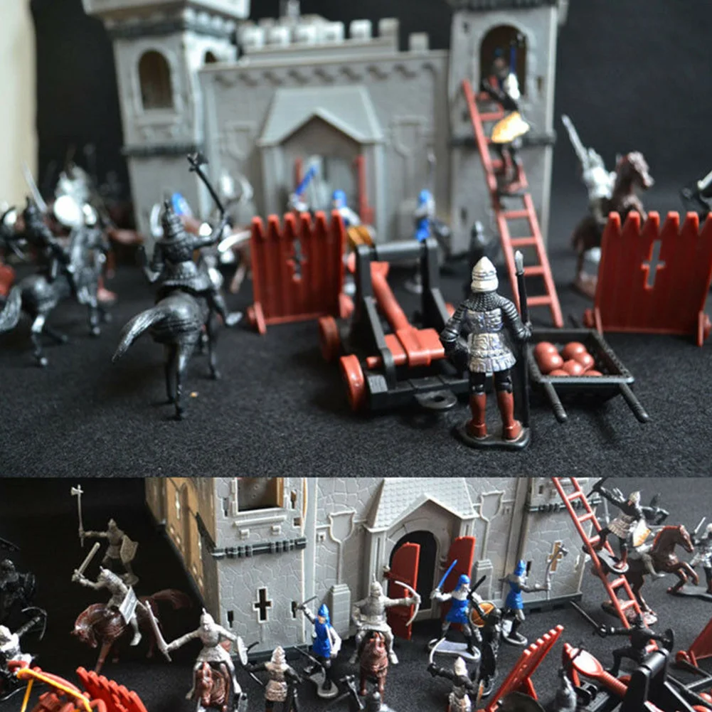 Аксессуары игровой набор домашние Рыцари игры солдатики Великобритании средневековый декоративный развивающий замок игрушка набор история DIY модель строительные подарки