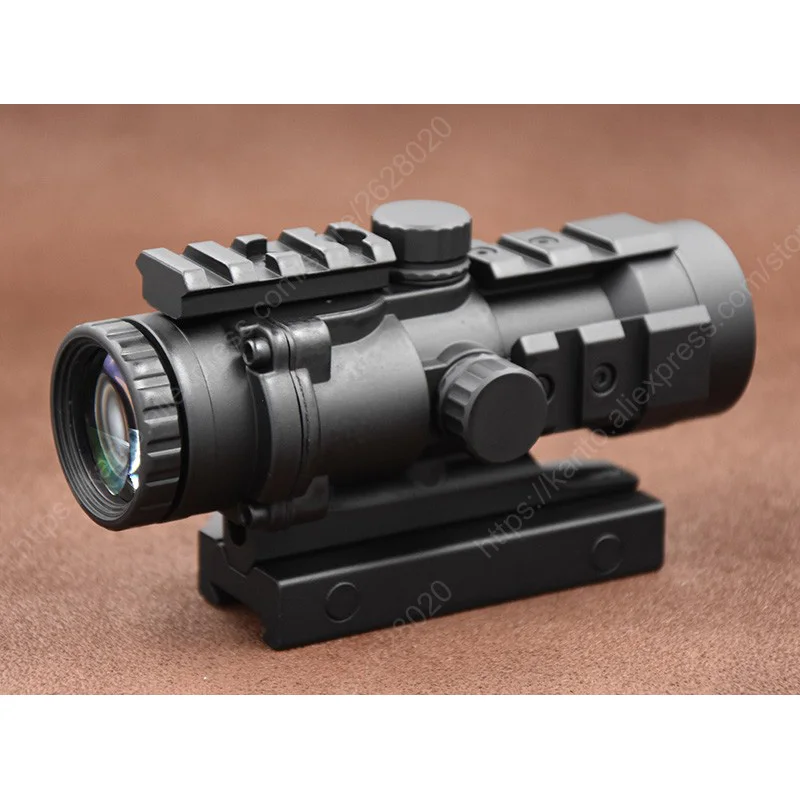 Тактический винтовочный прицел 4x32 с трехсторонней направляющей Пикатинни