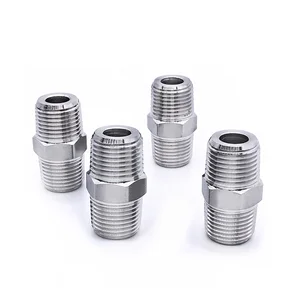 Соска шестигранная, высокого давления, 18 дюйма, 14 дюйма, 38 дюйма, 12 дюйма, BSPT NPT, 304 дюйма