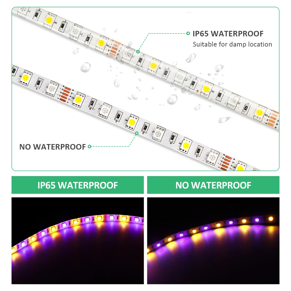 Светодиодная лента COOLO SMD5050 RGB 5 м 10 60 светодиодов/м 12 В постоянного тока | Лампы и