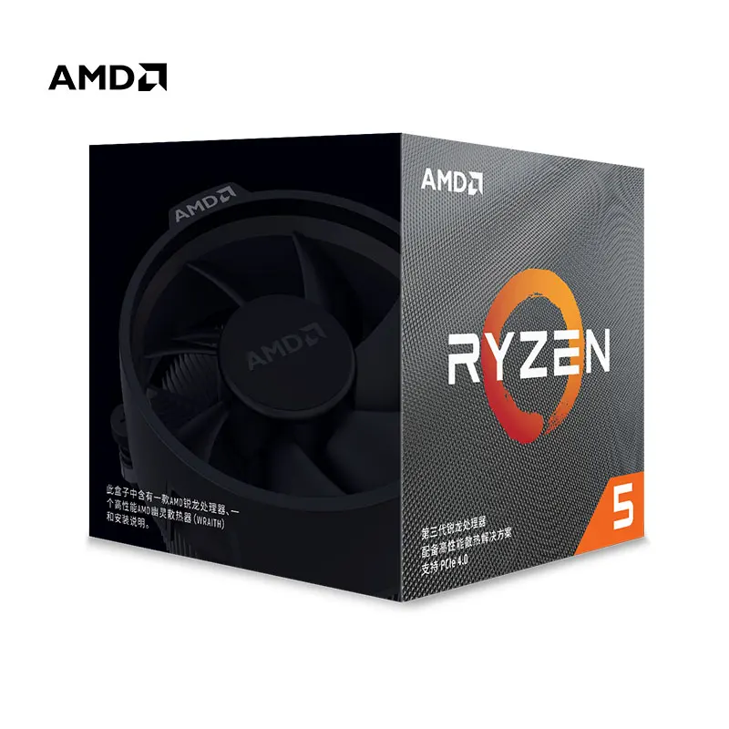 Процессор AMD Ryzen 5 3600X R5 3 8 ГГц шесть ядер двенадцать потоков 7NM 95 Вт L3 = 32 м 100 000000022