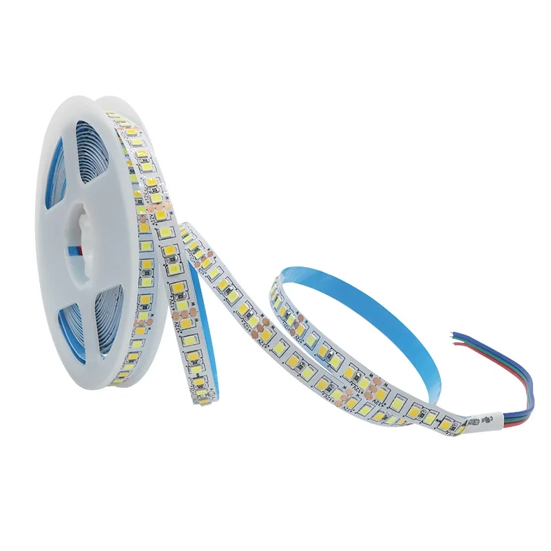 

SZYOUMY CCT 2835 SMD LED STRIP LIGHT Dual Color White Dimmable Colour Temperature Adjustable12V 24V LED STRIP TAPE Nonwaterproof