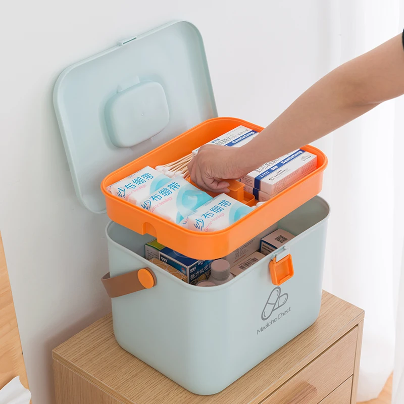 Медицинская коробка для груди домашняя медицина портативная лекарств подходит