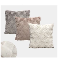 pillow cover home decor soft flannel velvet plaid cushion covers body pillowcase decorative sofa throw pillows polyester 4545cm