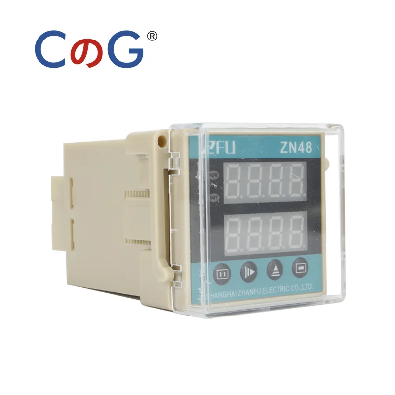 CG ZN48 DC12V DC24V AC110V AC220V AC380V 48*48 мм счетчик цифрового дисплея двойное реле задержки
