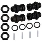 4 шт.лот, алюминиевый удлинитель колеса 17 мм, шестигранный адаптер 23 мм, ступица для 18 масштабе, RC, автозапчасти