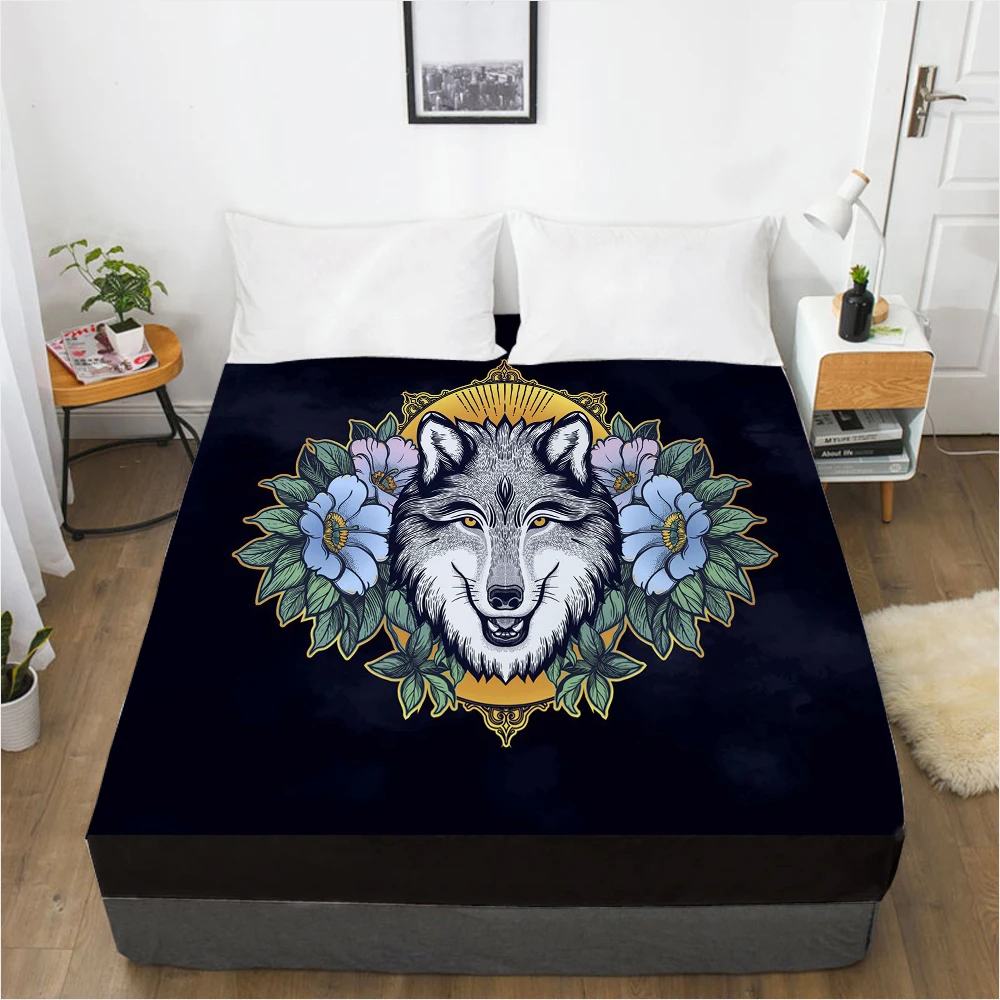 Натяжная простыня на заказ наматрасник с эластичной резинкой 3D постельное белье