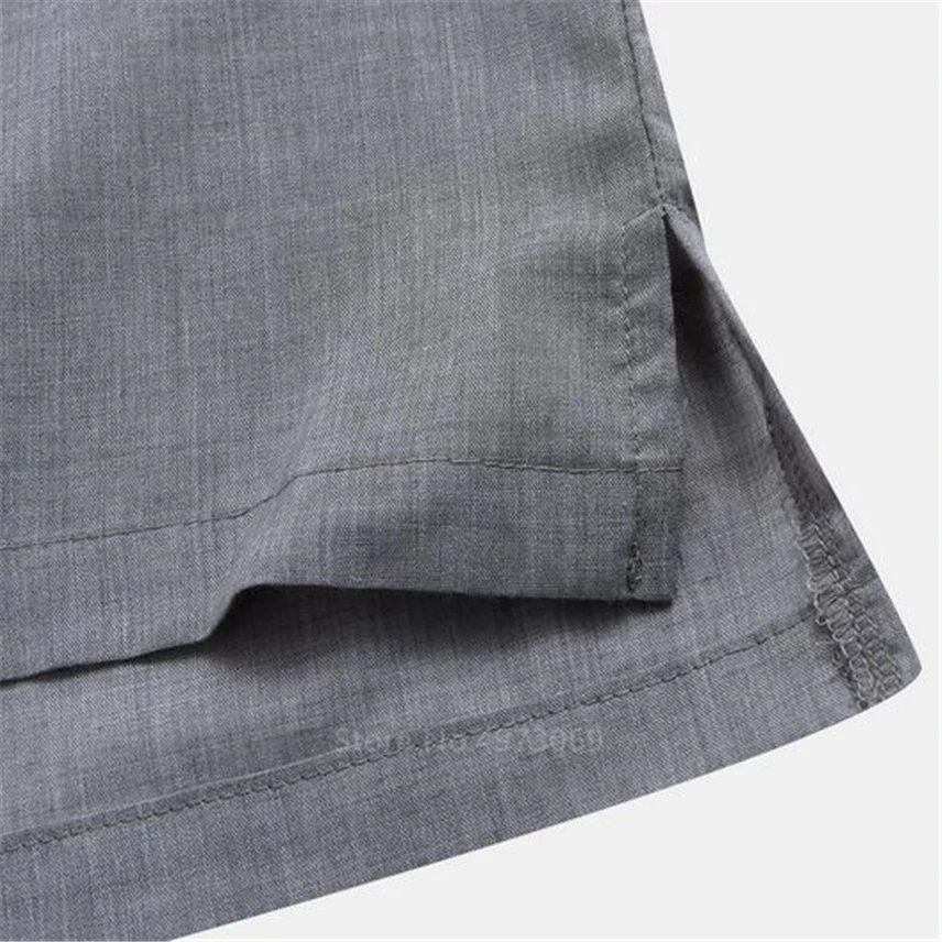 

New Year Chinese Style Traditional Linen Kung Fu Clothing for Men Tops Solid Vintage Wu Tang Clan Tai Chi Tang Shirt