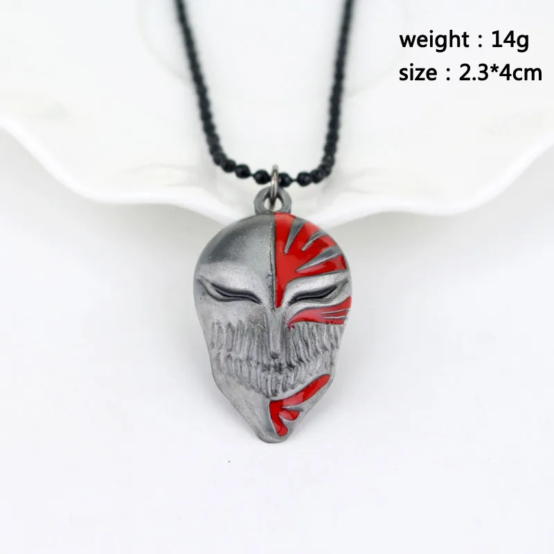 Новый аниме Блич Ичиго Куросаки маска логотип кулон ожерелье для косплея