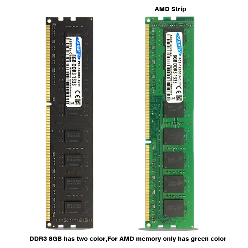 KANMEIQi DDR3 ram 8GB 1333/1600MHz Настольный модуль памяти 240pin 1,5 v Dimm AMD/Intel