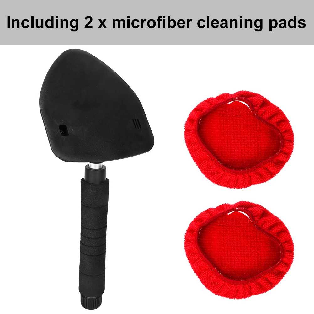 

Auto Windshield Cleaning Brush Telescopic Scrub Brush Replaceable Microfiber Pad Car Window Cleaner Brush Car Clean Accessories