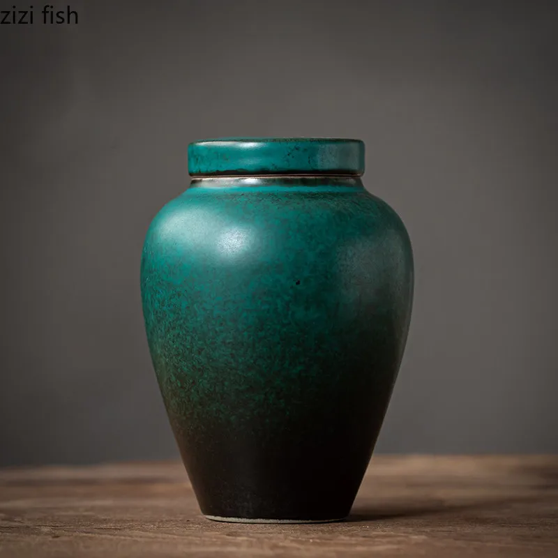 Жестяная керамическая банка для зеленого чая герметичная маленький контейнер