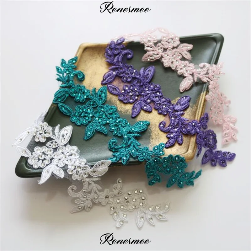 2 шт. стразы модные сделай сам украшения одежды ткань наклейки Кружевная