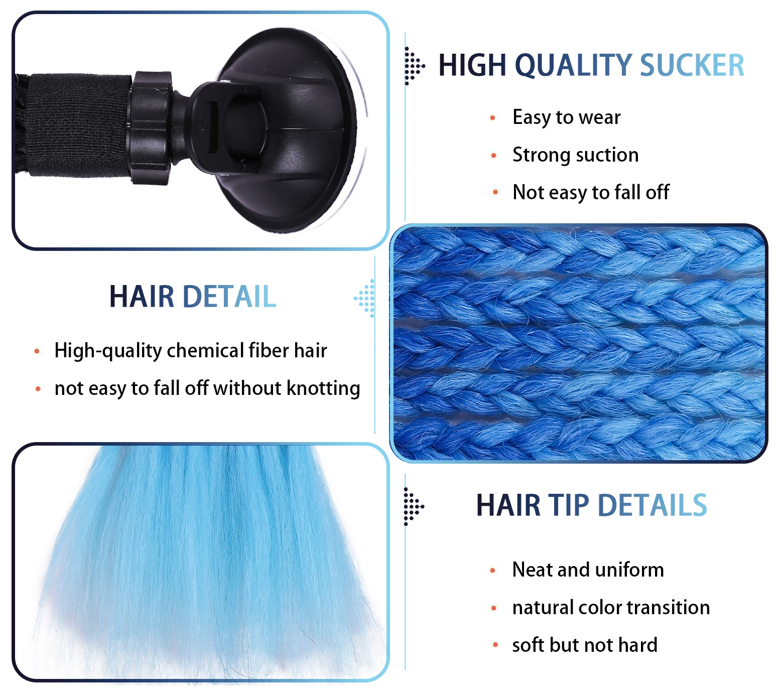 Косички для шлема оплетка конского хвоста Омбре мотоциклетный шлем косички с