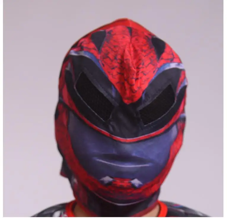 Детский костюм супергероя Power нагрудный комбинезон для Хэллоуина красный |