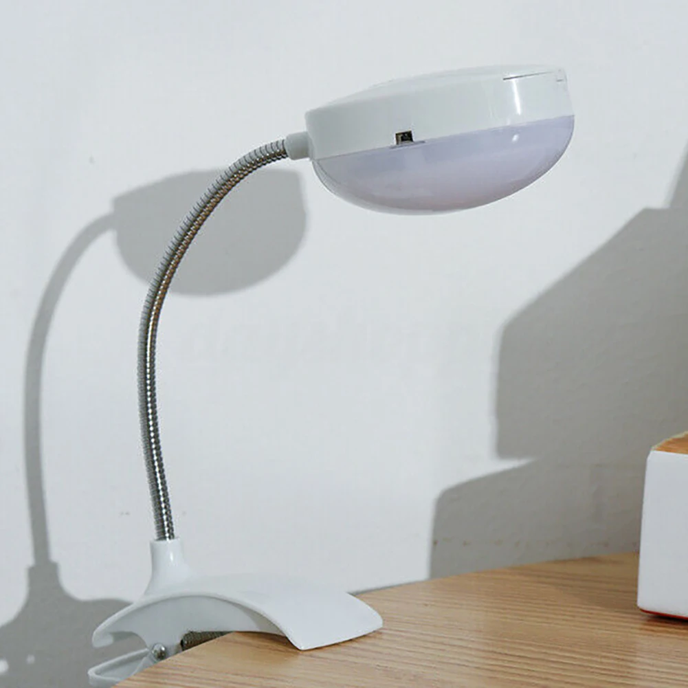 

Desk Mini Bedroom Bedside Flexible Battery Powered Kids Study Portable Eye Protection Table LED Reading Light Clip On Night