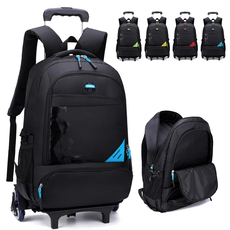 Trolley Children School Bags For Boys Backpack Wheeled Kids Schoolbag Student Bags Travel Luggage Suitcase Rolling Backpack