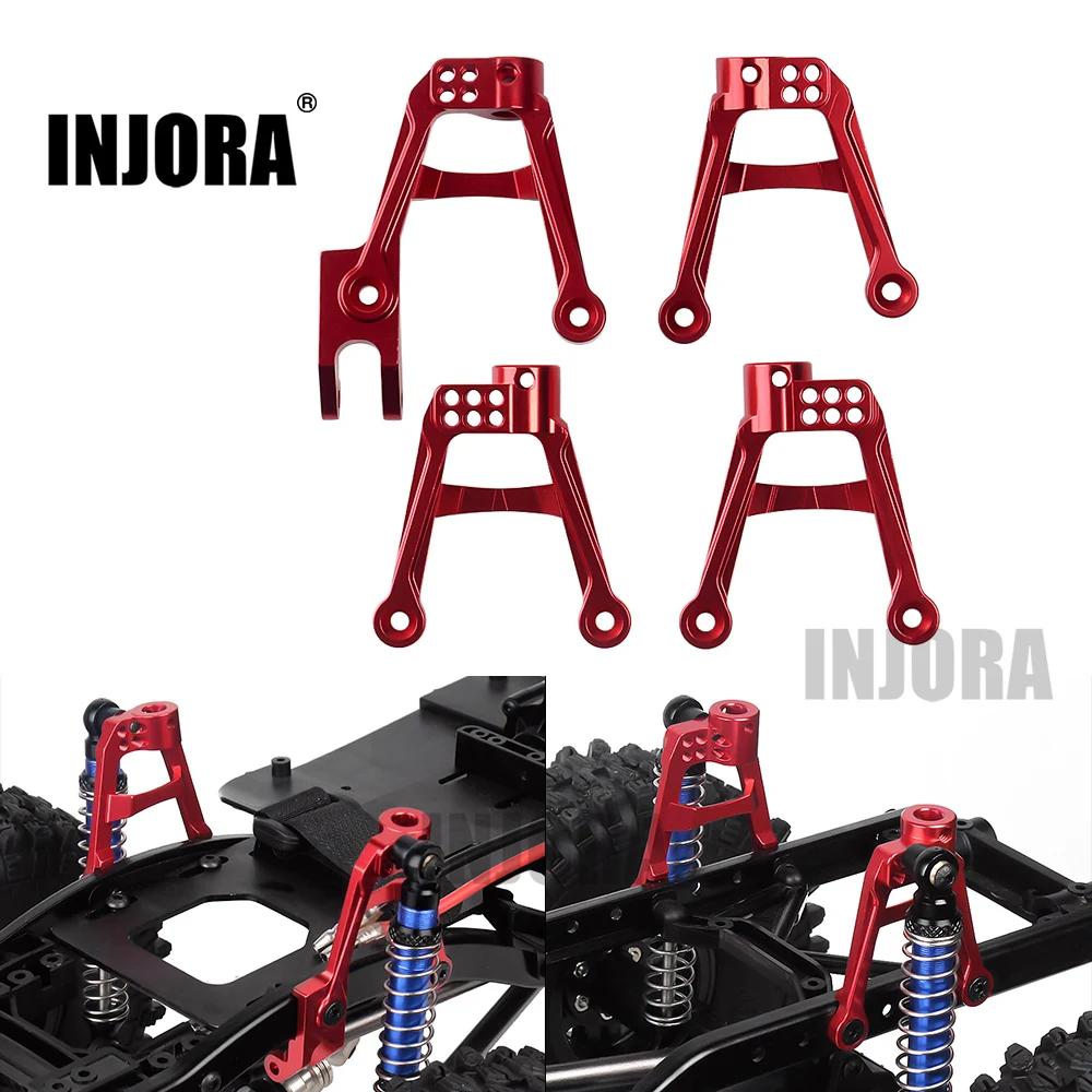 INJORA 4 шт. RC автомобиль CNC алюминиевый амортизатор башни крепление для 1/10 RC Гусеничный SCX10 II 90046 90047