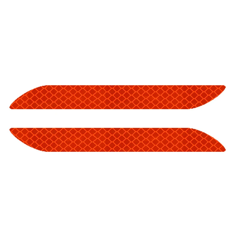 Светоотражающие наклейки на бампер автомобиля 2 шт. накладки колеса отражающие