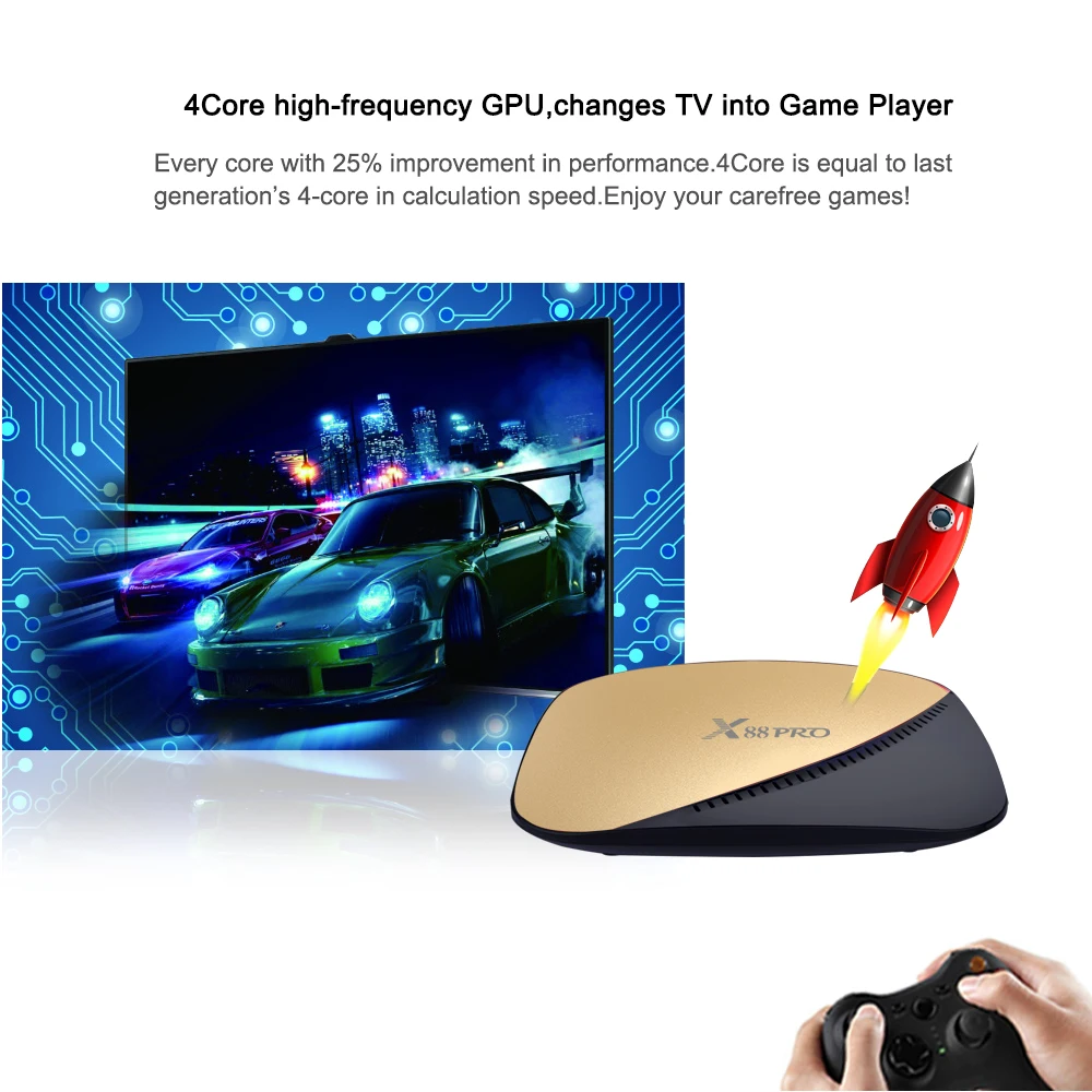 CRENOVA X88 PRO Android tv Box 4K 3D RK3318 4 Гб ОЗУ 64 ГБ 32 2 г/5 г Wi-Fi Youtube Google Play Smart | Электроника
