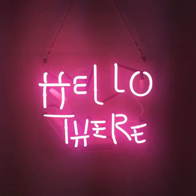 Hello lamp. Hell there неоновая вывеска. chors hello светильник.