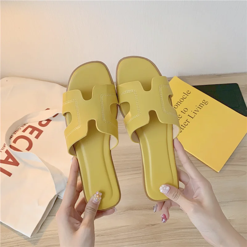 

Slippers Women 2021 Summer Sandals Comfortable Flat Non-slip Indoor Slippers Bathroom High-quality Brand Fashion Sandals Women