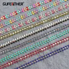 Ювелирные аксессуары GUFEATHER C48, цепочка сделай сам ручной работы, позолота 18 карат, 0,3 микрон, ожерелье сделай сам, ожерелье для женщин, 1 млот