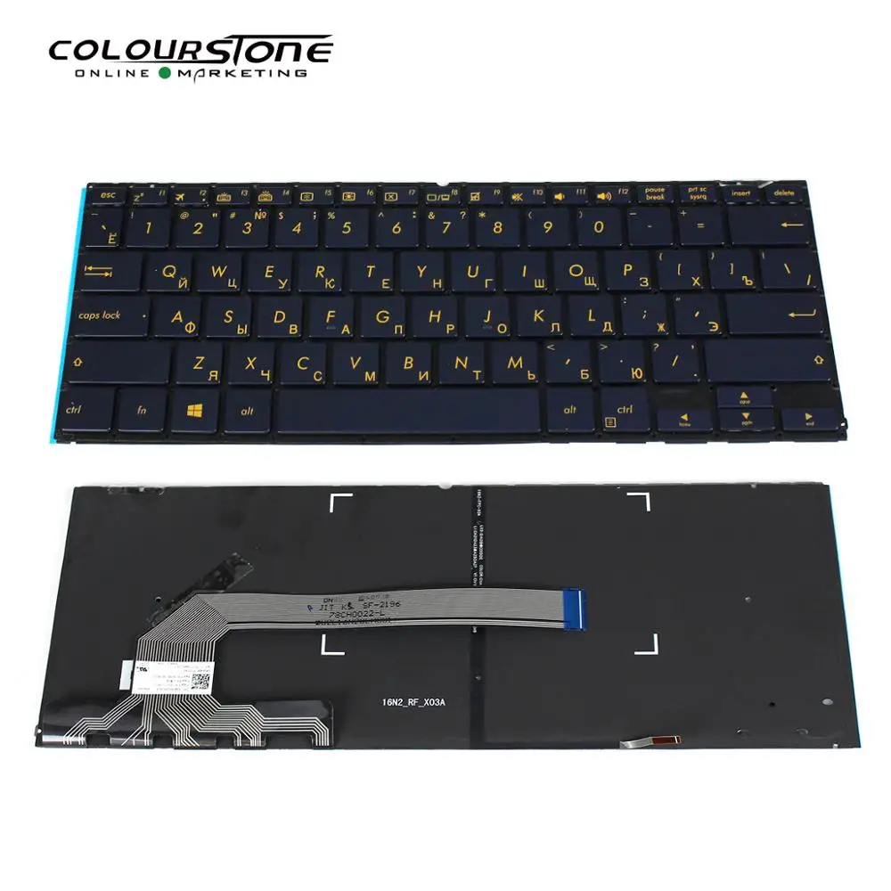 

laptop keyboard for ASUS ZenBook Flip S UX370 UX370U UX370UA U370 Q325U with backlit yellow letter 0KNB0-2603US00