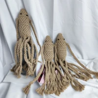 cotton rope hand woven octopus pet fidget toys bite resistant molar teeth cleaning odorless antistress toys for dogs products