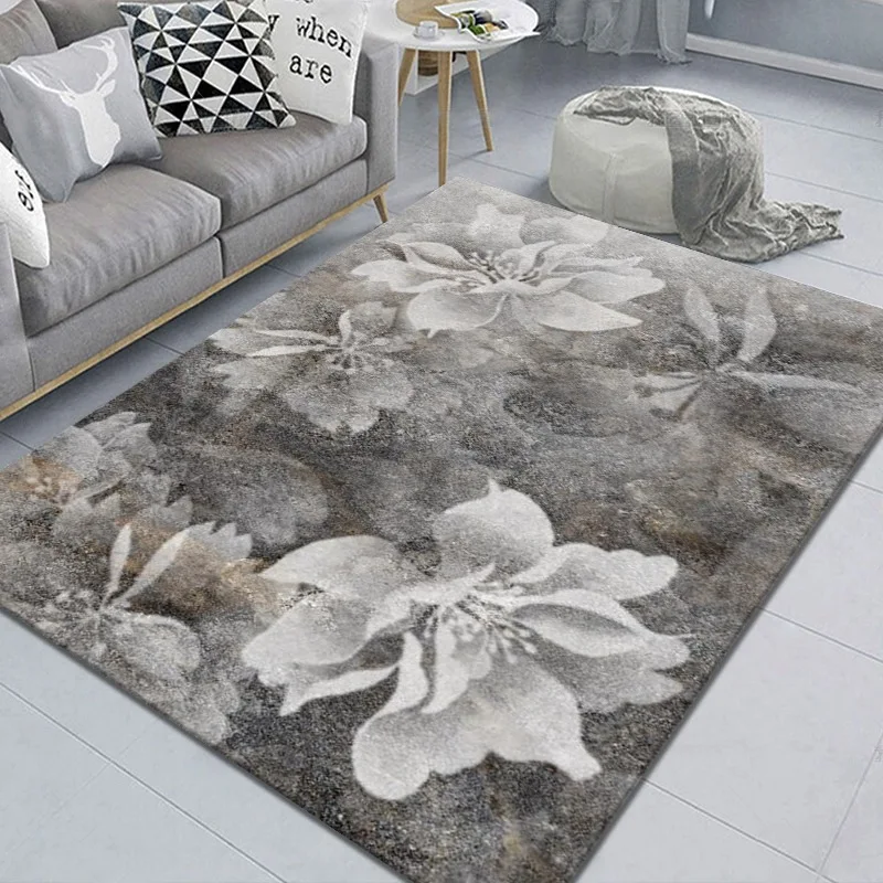 

Bedroom Bedside Bay Window Sofa Floor Mat Geometric Anti-slip Carpet for Living Room Home Indoor Printed Decoration Area Rugs