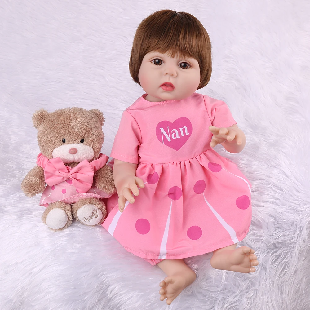 

Кукла реборн силиконовая Реалистичная, 45 см, 2019