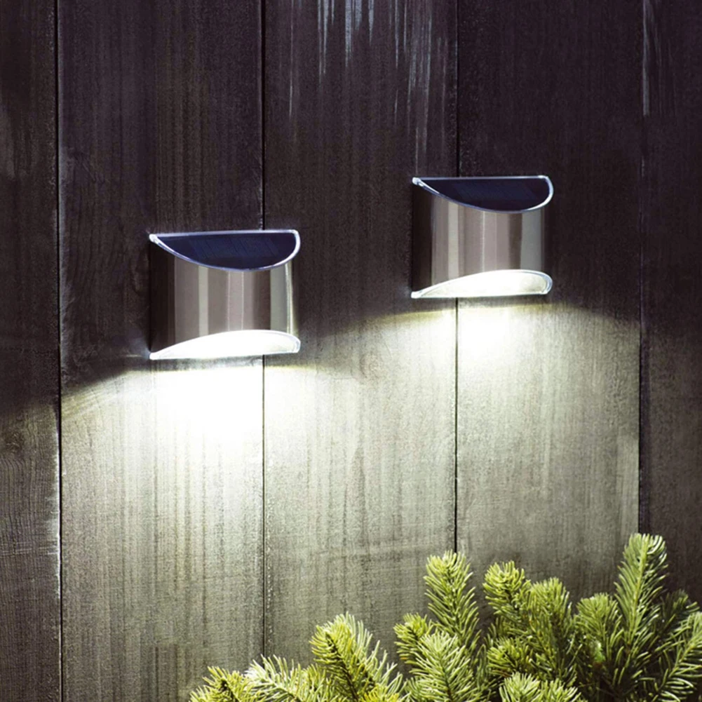 

Outdoor Waterproof LED Solar Stair Fence Lamp Decoration Solar Lights Solar Step Lights for Patio Pathway Stairs Garden Yard