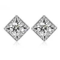 trendy 925 sterling silver 0 8ct d color vvs1 moissanite stud earrings women gift fine jewelry ear studs pass diamond tester