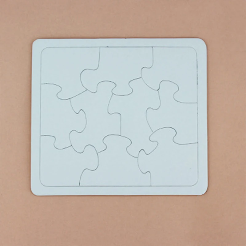 4 стиля пустая раскраска головоломка бумага белая доска формы для детей изделия