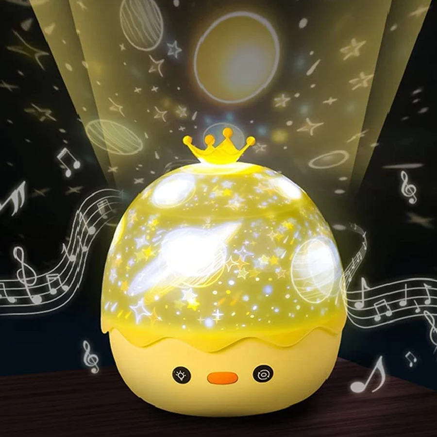 Проектор с оленем ночник динамиком BT заряжаемый звездное небо поворотная