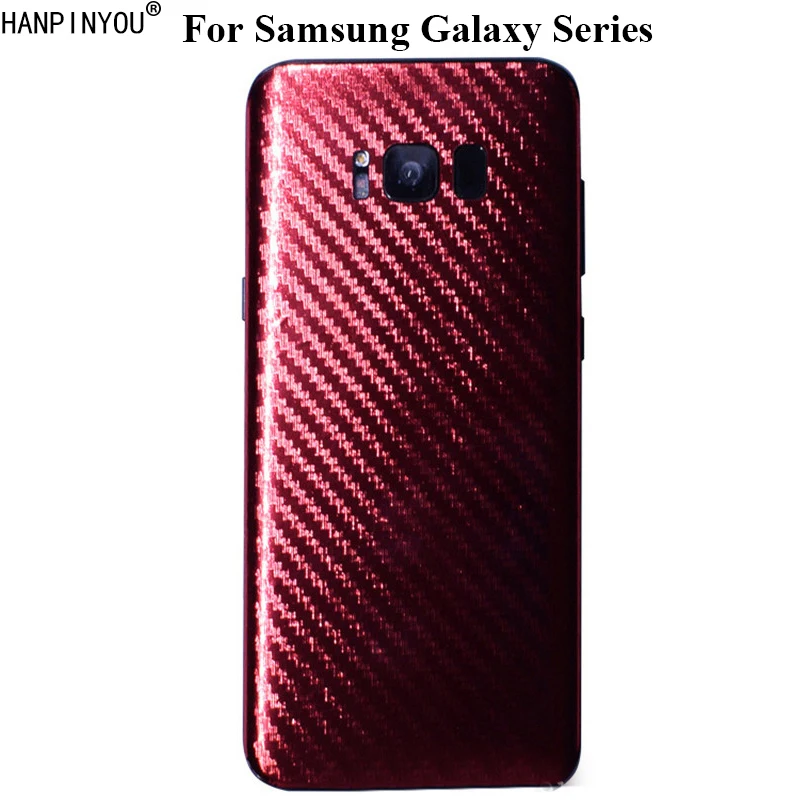 Для Samsung Galaxy S8 S7 S6 Edge Plus 3D Гальваническая задняя крышка из углеродного волокна