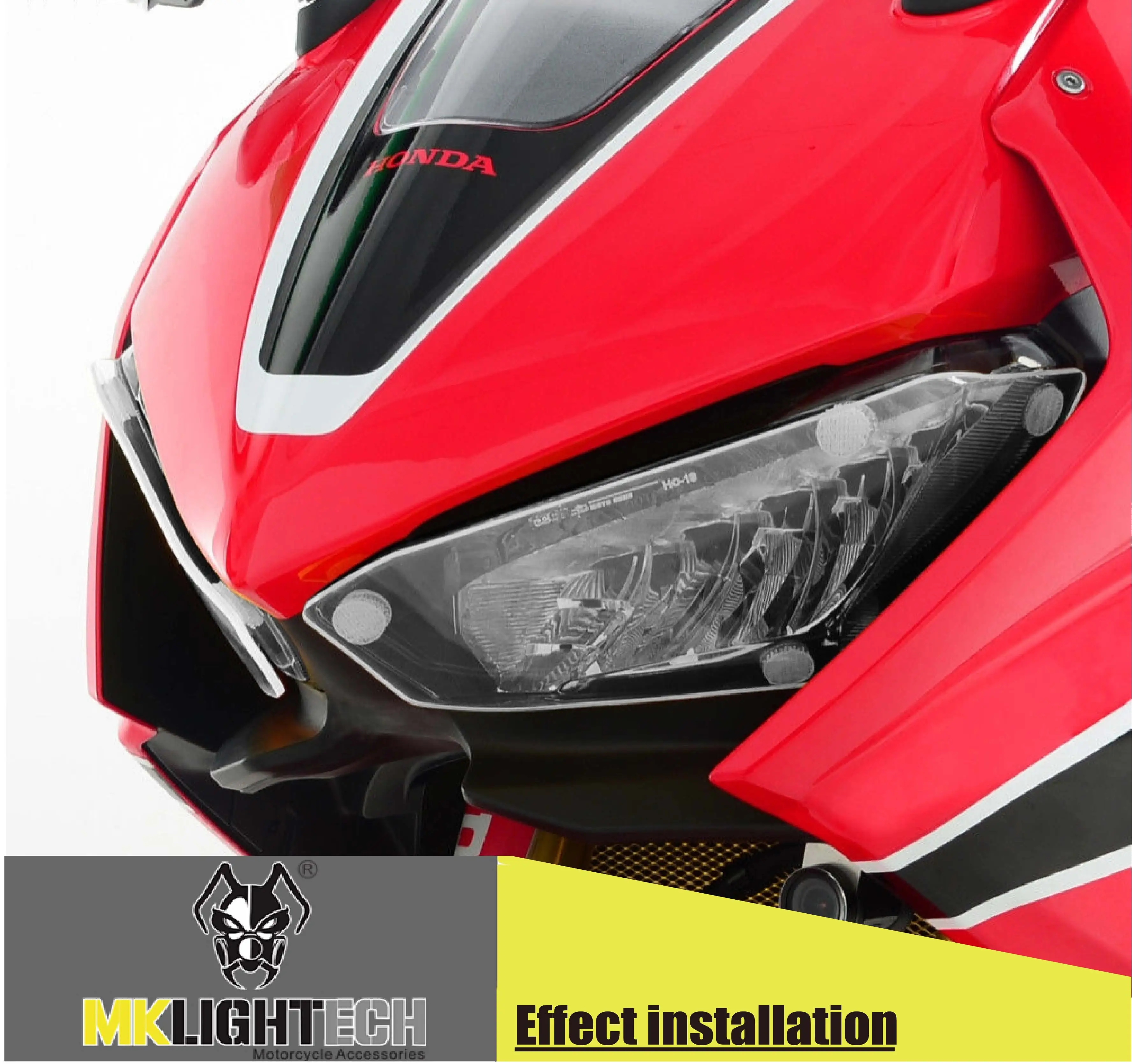

MKL IGHTECH FOR HONDA CBR1000RR 207-2019 Headlight Protection Sheet Car Light Protection Cover Headlight Eye Protection