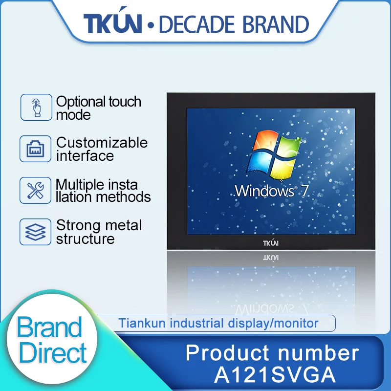 TKUN 12 дюймовая Высокая точность емкостный сенсорный Солнечный свет визуальный
