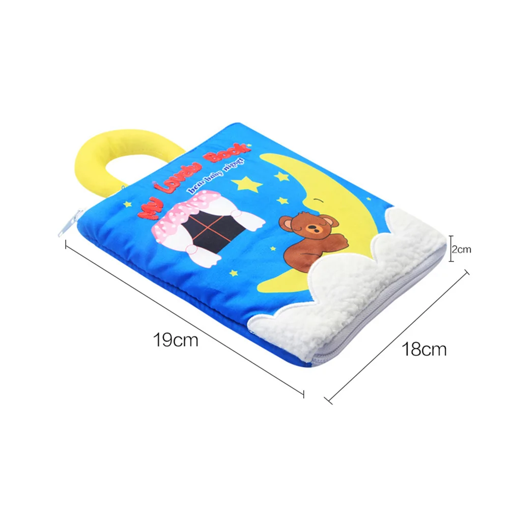 

Baby Cloth Book Soft Washable 3D Parent-Children Interactive Cloth Book Practice Early Learning Educational Books Baby Gift