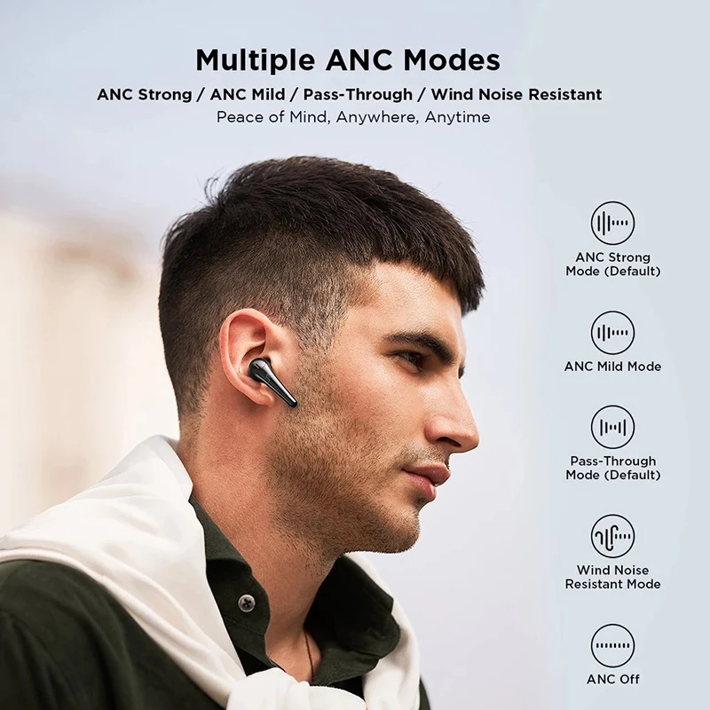 

1MORE ComfoBuds Pro AAC Bluetooth True Wireless Earphones QuietMax Intelligent Noise Reduction 13.4mm Dynamic Driver Headset