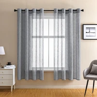 xuntuo modern short japanese style sheer curtains for living room bedroom linen tulle kitchen window treatment drapes