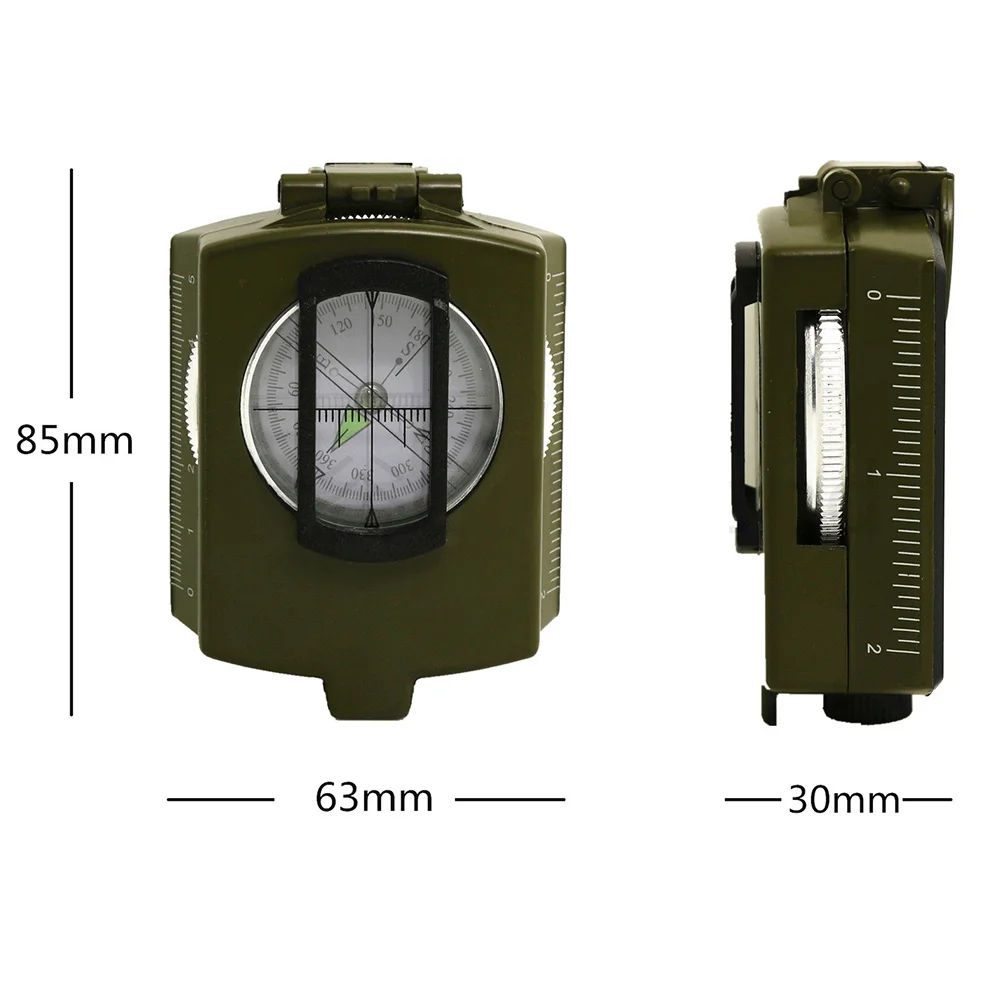 

1pc Green High Precision Multifunctional Compass for Outdoor Camping And Hiking