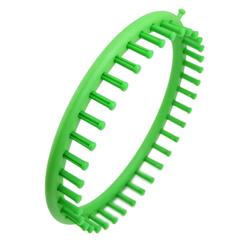 24 см зеленая классическая круглая вязаная шапка вязаный ткацкий станок набор |