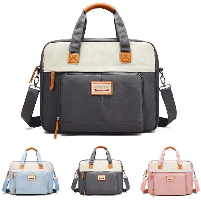Women'S Bag For Documents Laptop Bag 15 Inch Women'S Briefcase Shoulder Bags Waterproof Oxford Women Office Work Laptop Handbags