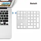 Цифровая беспроводная клавиатура, Портативная Алюминиевая мини-клавиатура с Bluetooth, 34 клавиши, для офиса MacBook AirPro